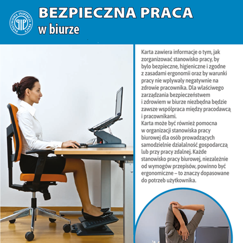 Broszura PIP pt. Bezpieczna praca w biurze
