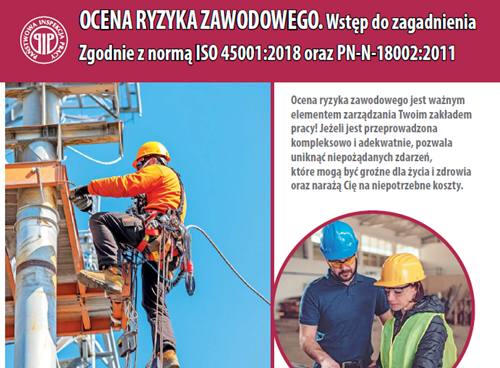 Broszura PIP pt. Ocena ryzyka zawodowego - broszura